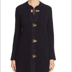 New with Tags Burch Rory Sweater NAVY Coat Size M